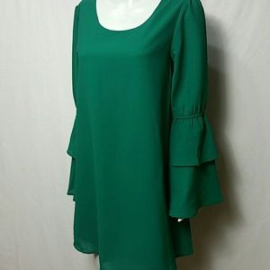 A new day NWOT X-SMALL Bell Sleeve Dress